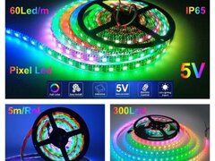 BANDA LED WS2812 DIGITAL PIXEL 5050 RGB 60D-5V / IP65